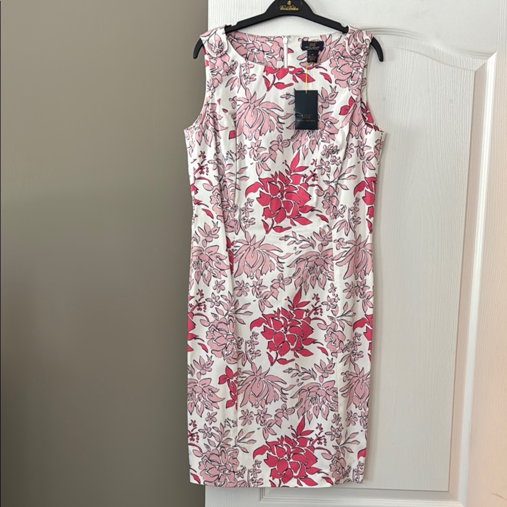Brooks Brothers Pink and White Floral Dress